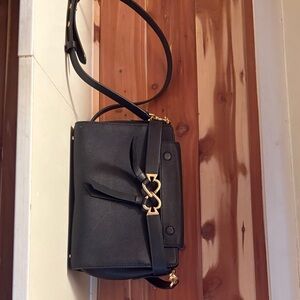 Kate Spade Black Crossbody Bag with Gold Accents